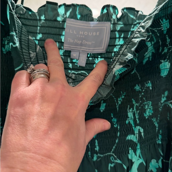 Hill House Nesli Green Floral Dress - Picture 2 of 2